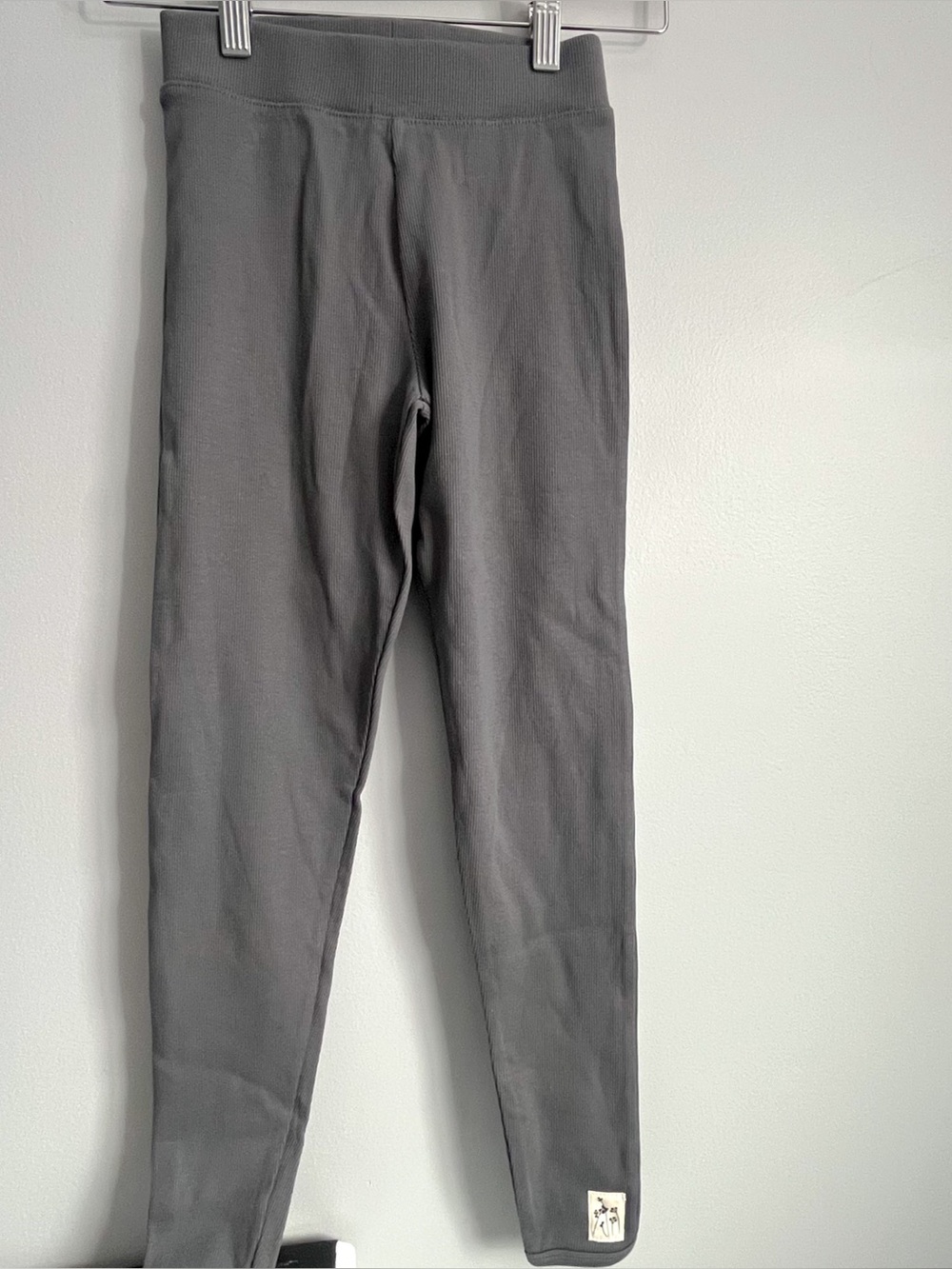 NEW Zara Ribbed Grey Leggings - Girl size 10 - NWT
